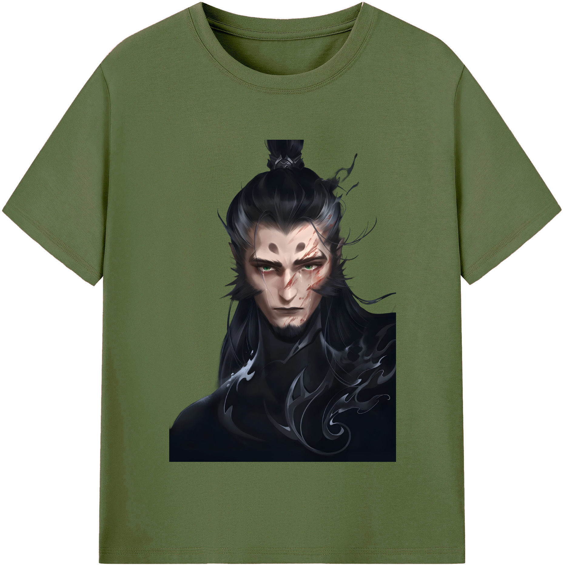 （画像用） Ne Zha 2 ナタ 魔童の大暴れ 綿100％半袖Tシャツ（フロントプリント）